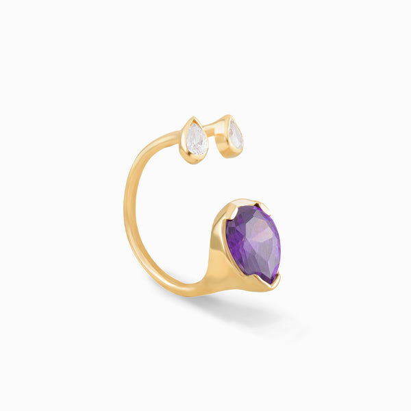 Open Amethyst Ring