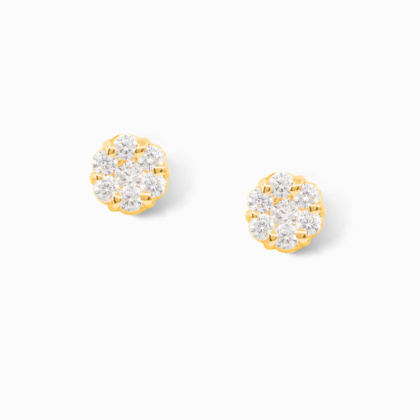 Classic Diamond Flower Studs