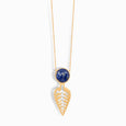 Lapis Leaf Necklace