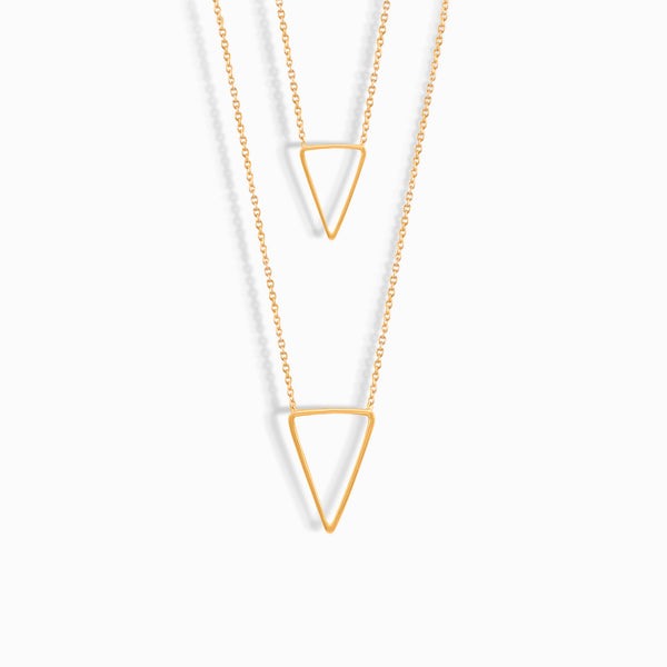 Double Triangle necklace