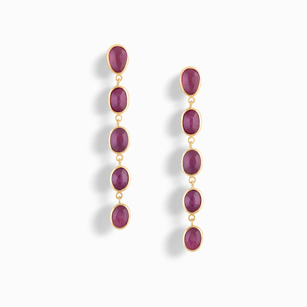 Quartz Drop Earrings