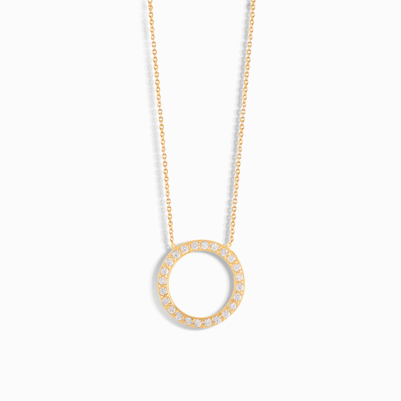 Circle Diamond Necklace