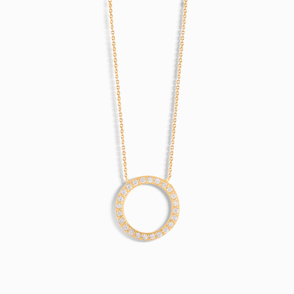 Circle Diamond Necklace