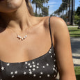 Line and Pearl Necklace