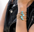 Star Stud Turquoise Cuff