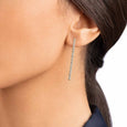 Vertical Line Diamond Earrings