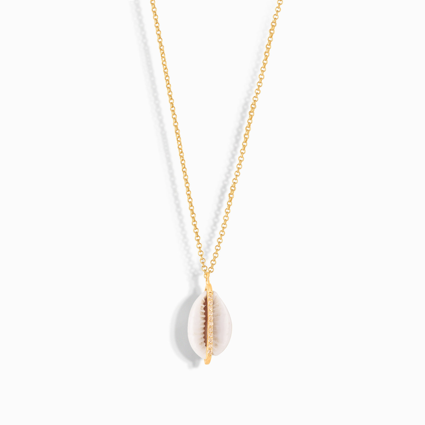 Diamond Burst Seashell Necklace