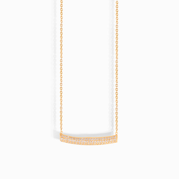 Cylinder Diamond Necklace