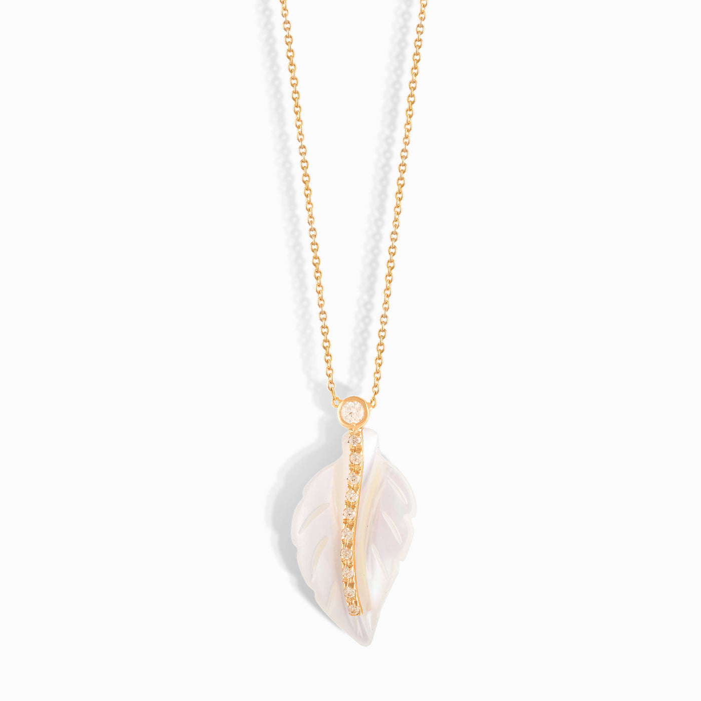 Feather and Diamonds Necklace