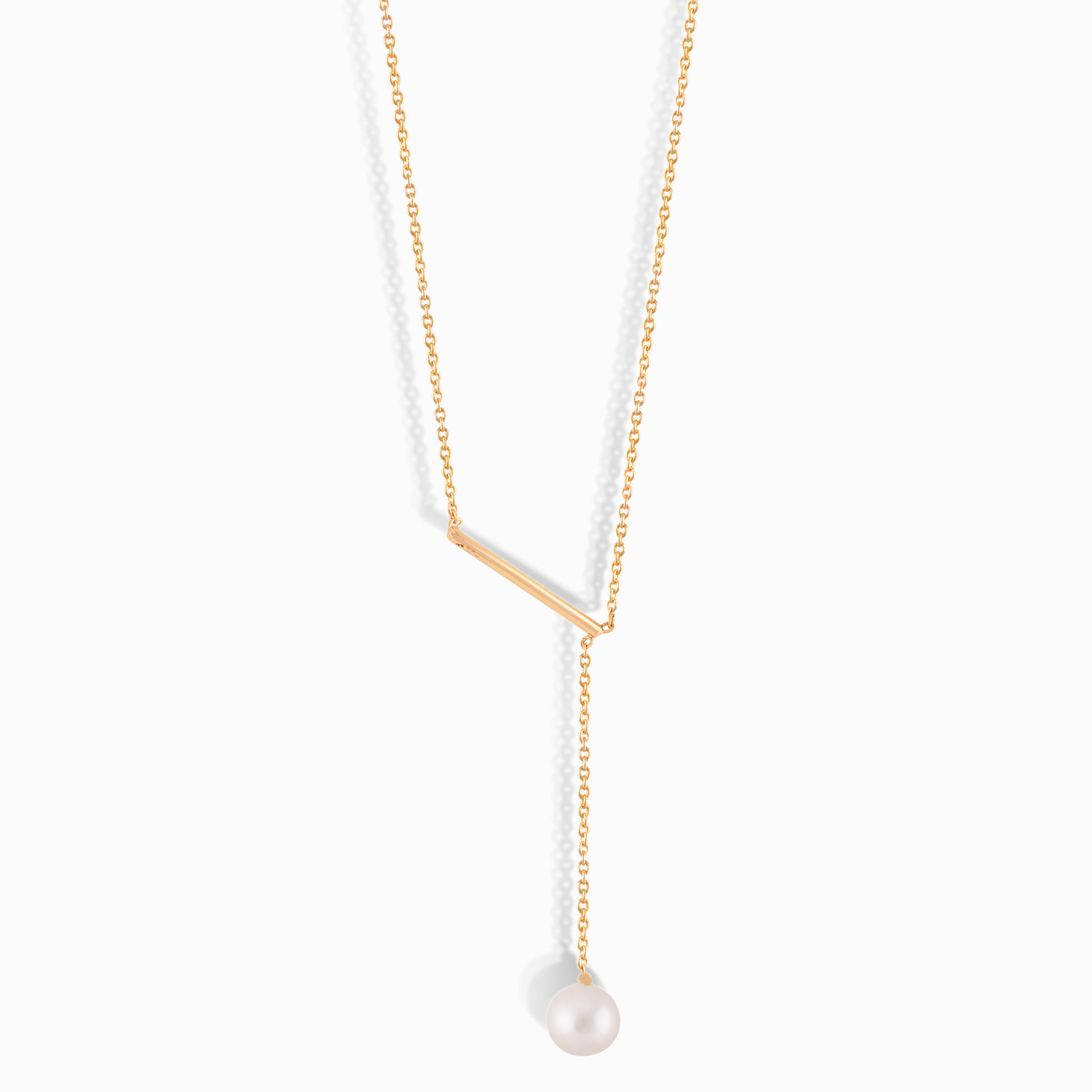 Offset Pearl Necklace