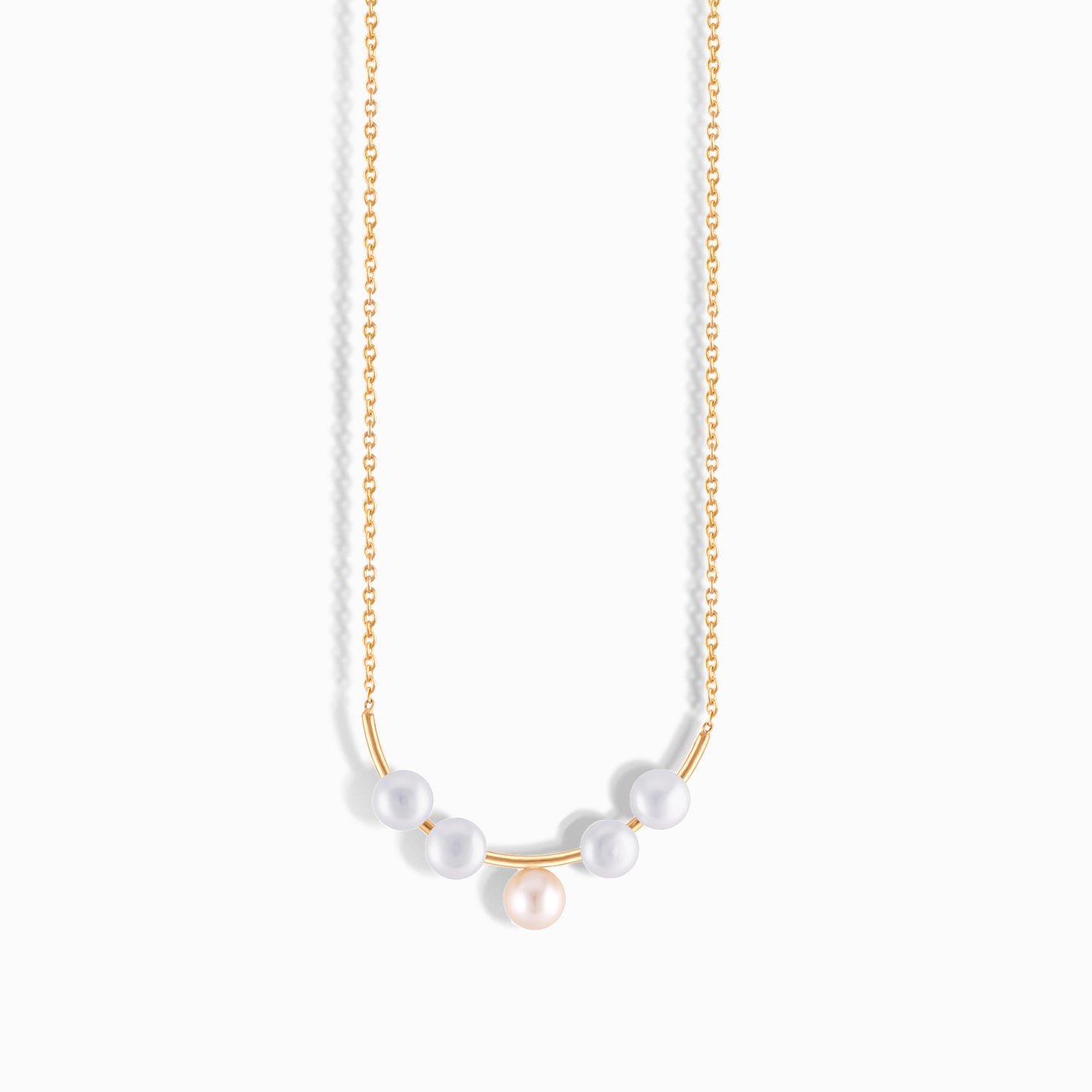 Line and Pearl Necklace