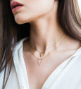 Double Triangle necklace