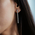 Vertical Line Diamond Earrings